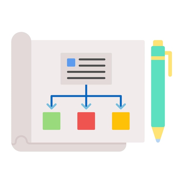 Planificación del estilo de la ilustración vectorial