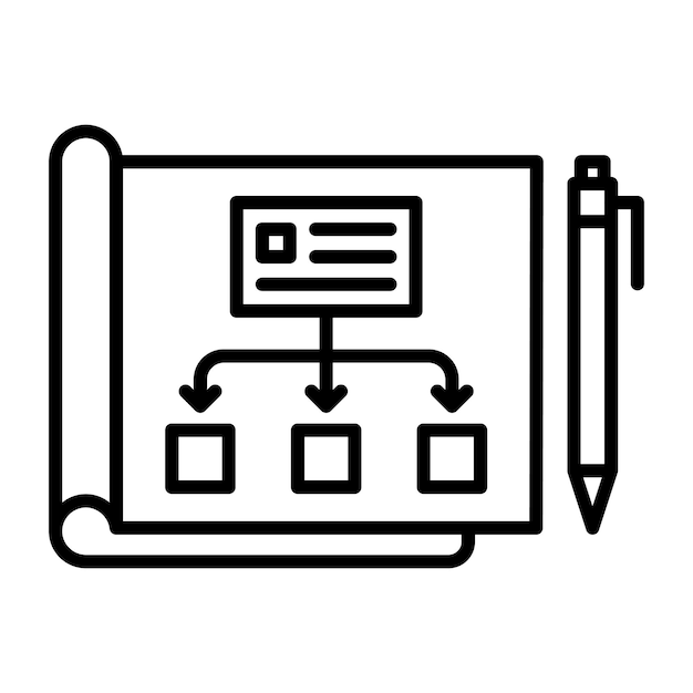 Planificación del estilo de la ilustración vectorial