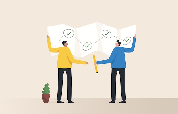 Planificación estratégica empresarial Logro de objetivos Lluvia de ideas en equipo o análisis de la competencia Líderes y personal que planifican el éxito del equipo