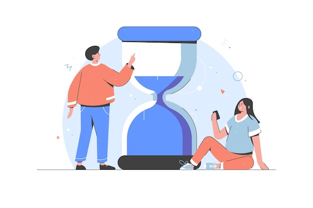 Planificación de horarios Gestión del tiempo Proyecto Planificación empresarial Trabajo eficaz Trabajo en equipo Gran reloj de arena