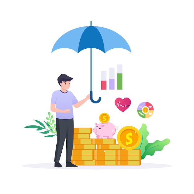 Planificación presupuestaria y gestión financiera Ilustración vectorial