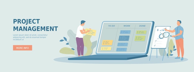 Planificación de tiempo de gestión de proyectos programación de la lista de tareas de la aplicación en línea interfaz de gerente de proyecto Pr