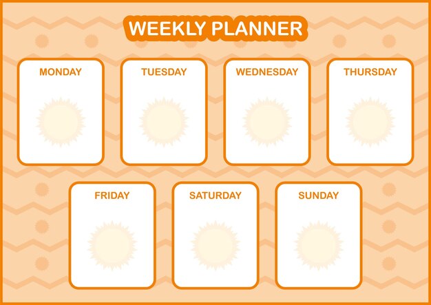 Planificador diario y semanal con Sun