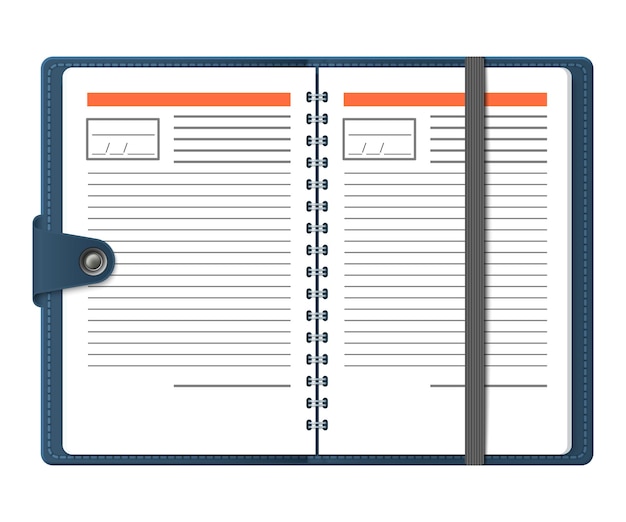 Planificador de notas semanales vectorial12