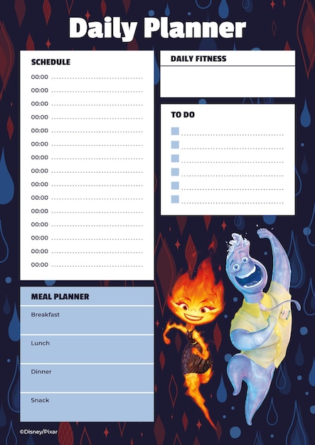 Planificador semanal elemental