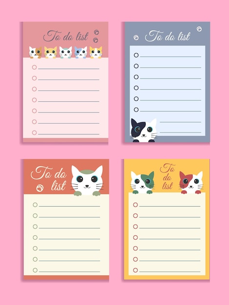 Planificador con tema de lindo gato