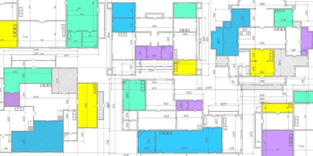 Vector plano arquitectónico diseño de ingeniería