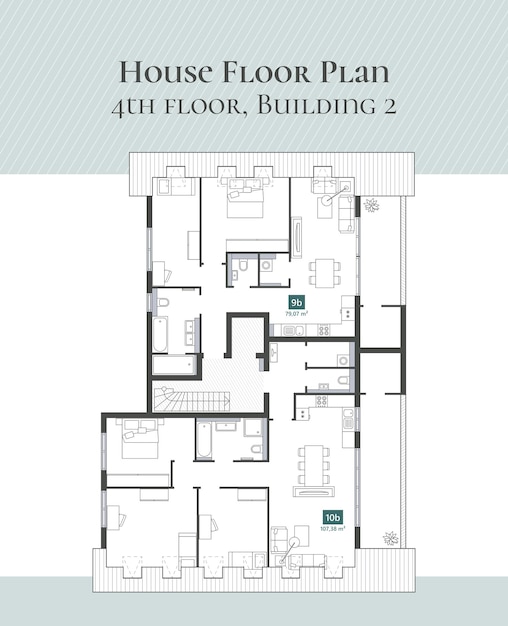 Vector plano de la casa