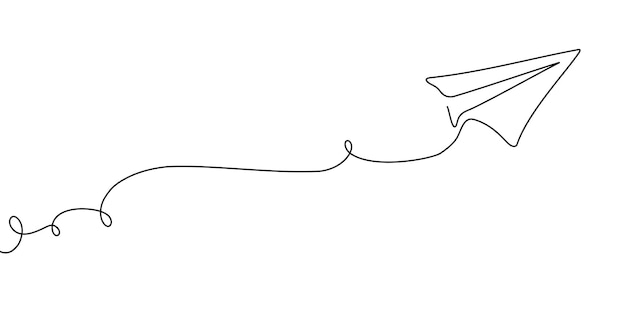 Un plano de línea continua de arte de viaje contorno icono boceto ilustración vectorial doodle arte de viaje único