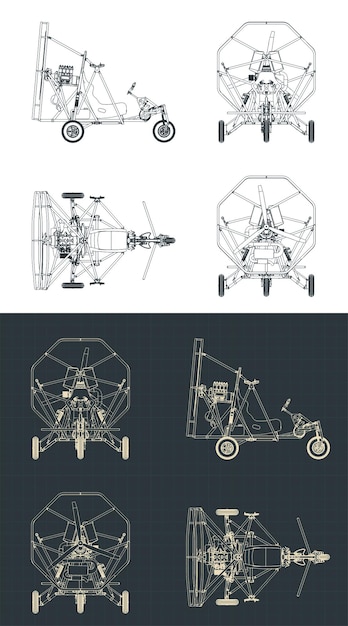 Los planos de las aeronaves trike ultraligeras