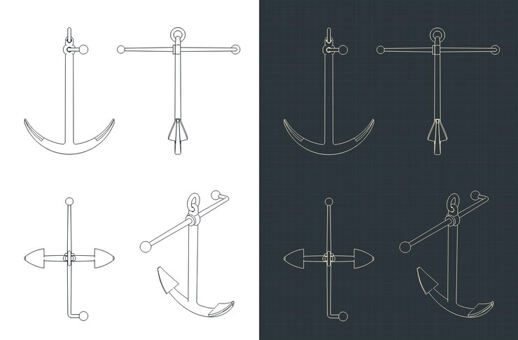Vector los planos de los anclajes de kedge