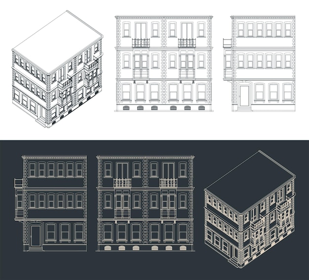 Los planos clásicos de los edificios