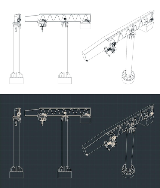 Los planos de las grúas Jib