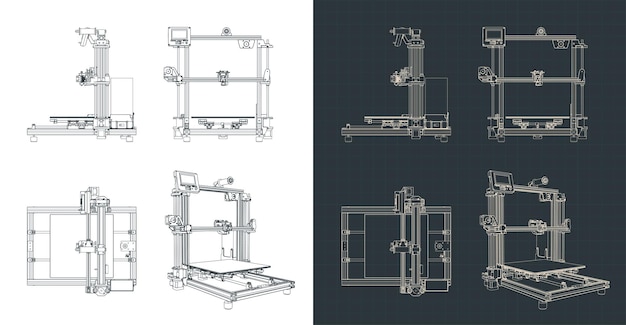 Los planos de las impresoras 3D