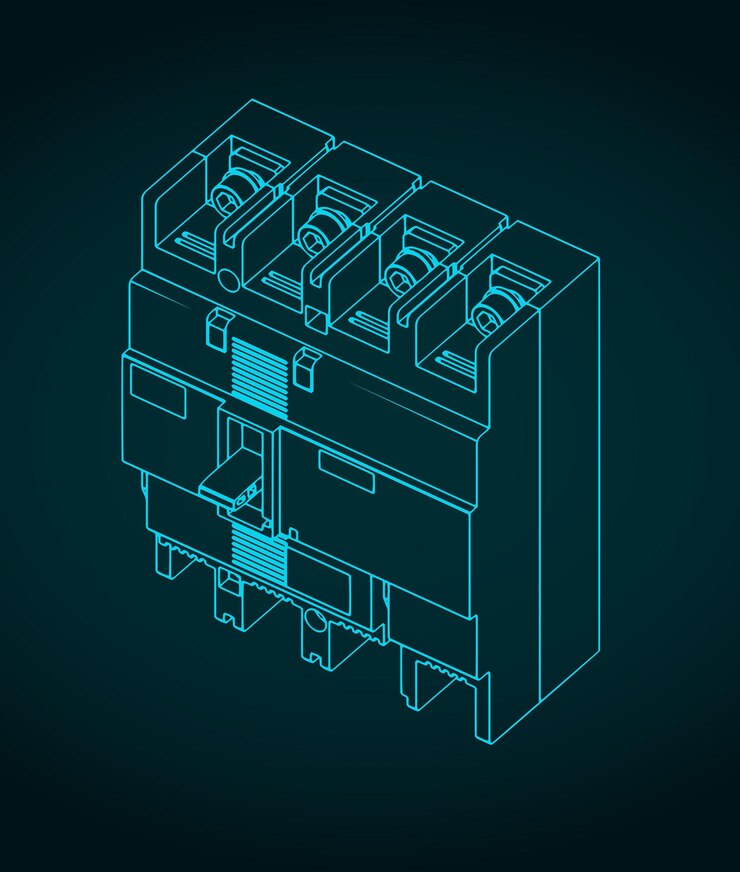 Vector los planos de los interruptores de circuito