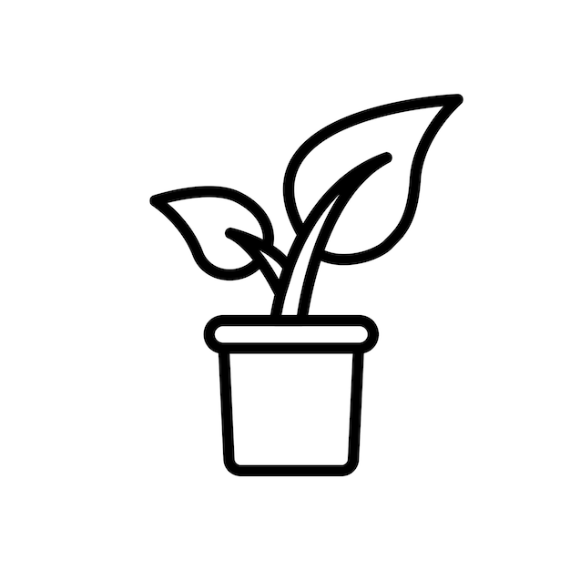 plant plant icon design vector template simple y moderno