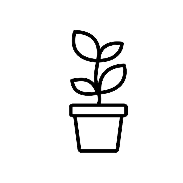 plant plant icon design vector template simple y moderno