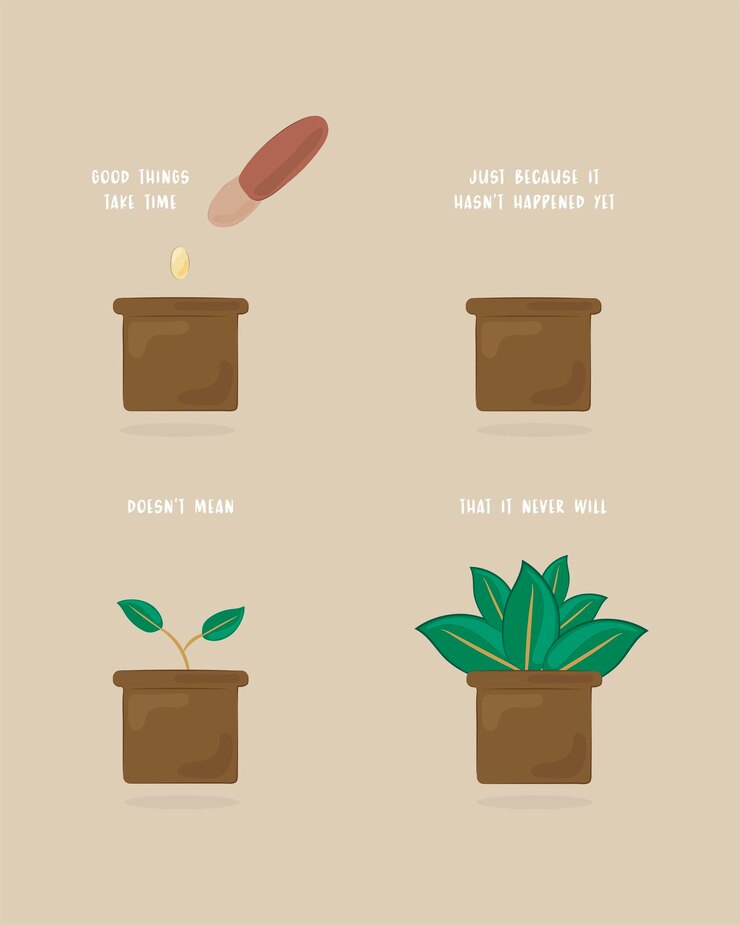 Plant Quote Vector Template Verde (Templata verde para las citas de plantas)