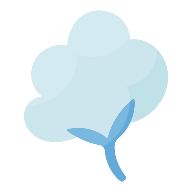 planta de algodón cómoda higiene femenina ícono elemento ilustración vectorial
