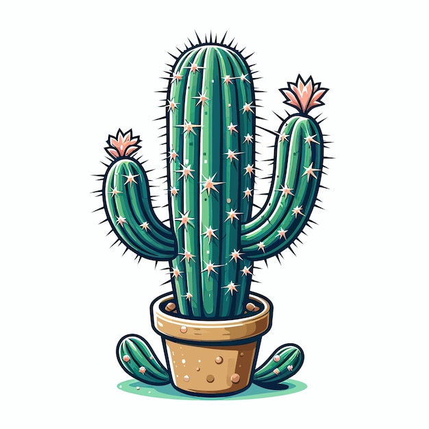 Vector planta de cactus