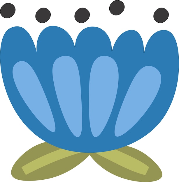 Planta de flores de dibujos animados