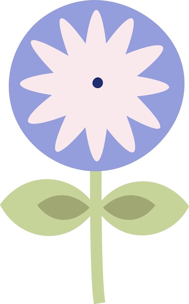 Vector planta de flores de dibujos animados