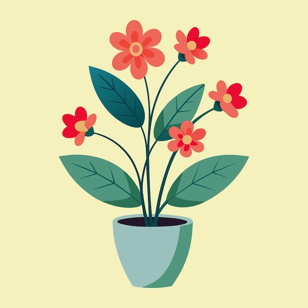 Una planta con flores rosadas.