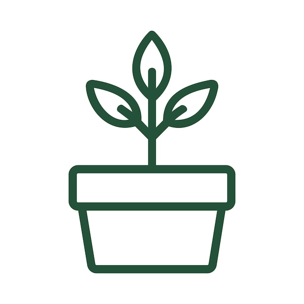 Planta en maceta versión minimalista.