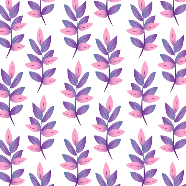 Una planta púrpura con hojas rosadas sobre un fondo blanco Ilustración vectorial EPS10