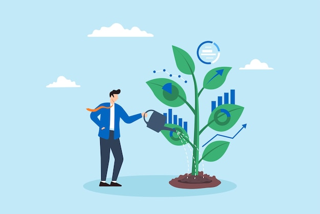 Planta de riego de analistas con hojas de datos Oportunidades comerciales en crecimiento