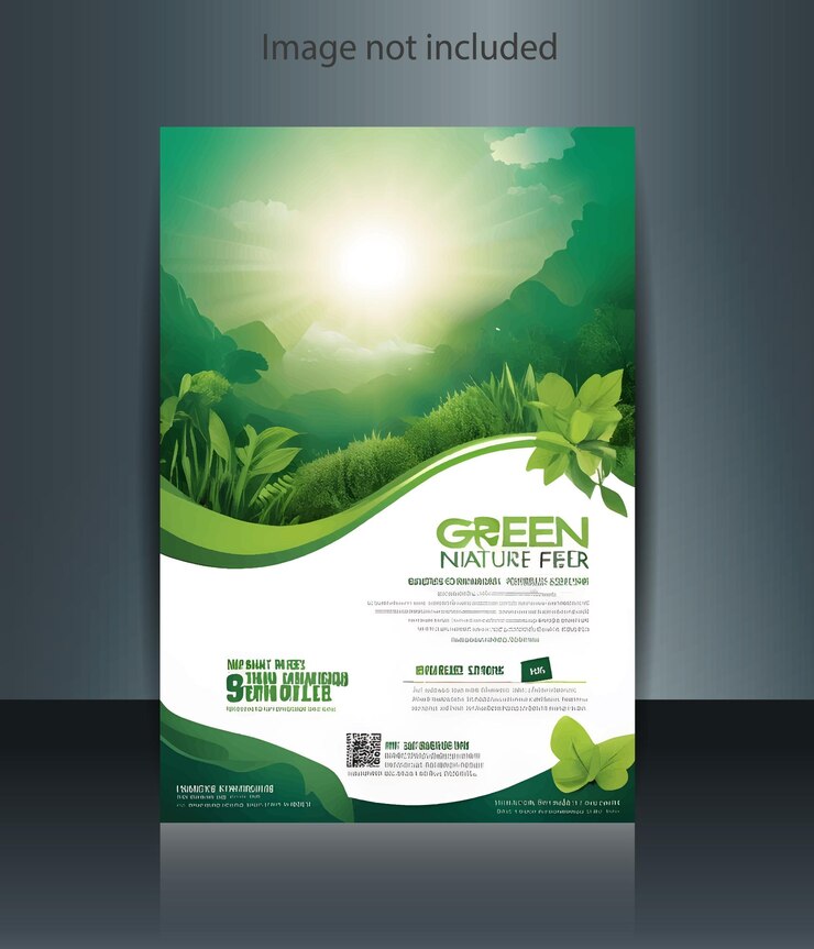 una planta verde anuncia una verde