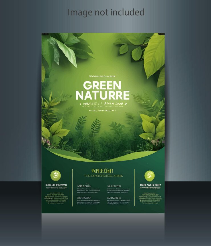 Vector una planta verde con un fondo verde que dice verde naturaleza naturaleza naturaleza naturaleza