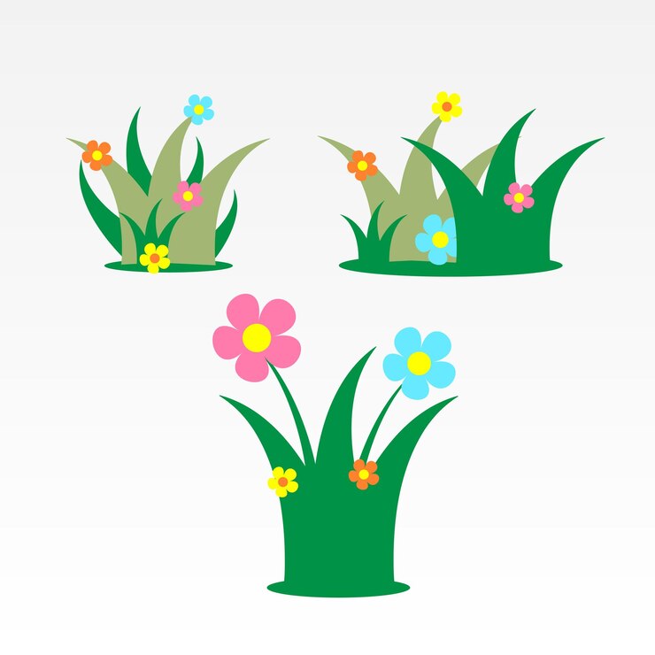 Vector las plantas, las flores, los vectores, la belleza, los colores.
