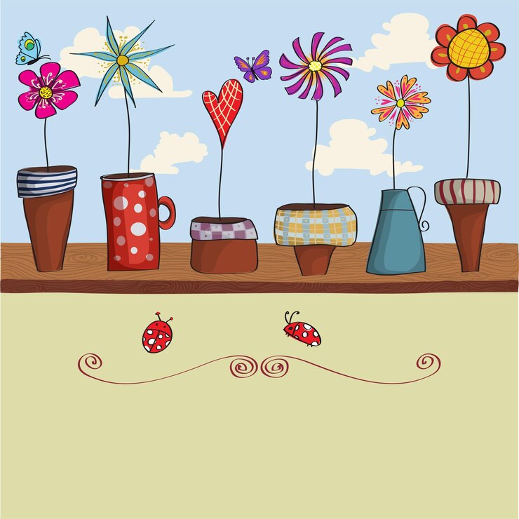 Vector plantas de interior conjunto realista con hibisco suculentas hiedra macetas colgantes abanico palma tallos de bambú jarrón fre