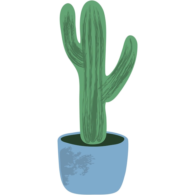 Plantas en maceta vector ilustración de maceta de cactus