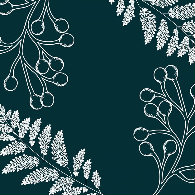 Plantas plantas y hierbas aisladas icono