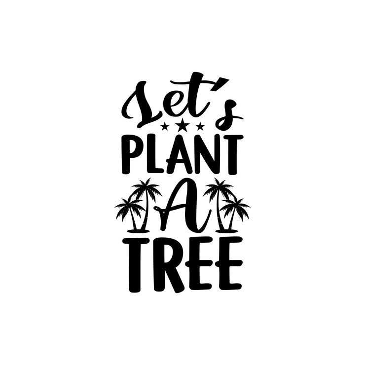 Plantemos un diseño de camiseta de vector de árbol Diseño de camiseta de día de la Tierra