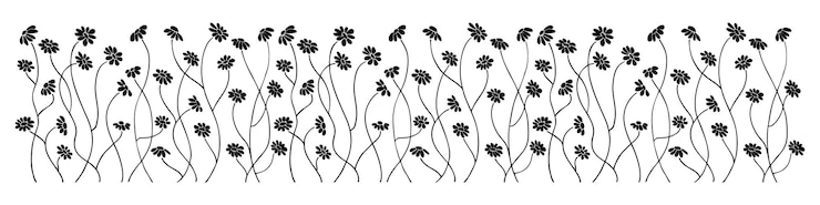 Vector plantes_doodle_margueritas_patrón_7