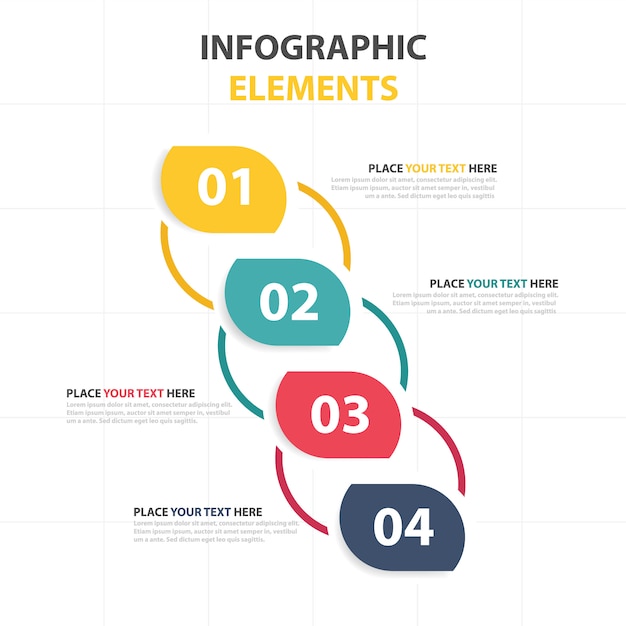 Plantilla abstracta colorida del infographic del negocio