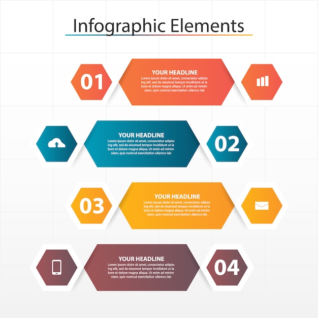 plantilla abstracta colorida del infographic del negocio