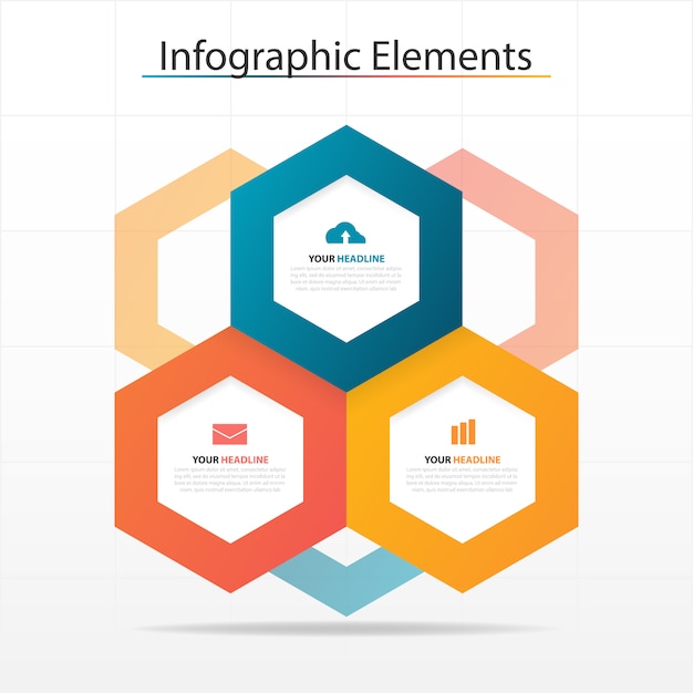 Plantilla abstracta colorida del infographic del negocio