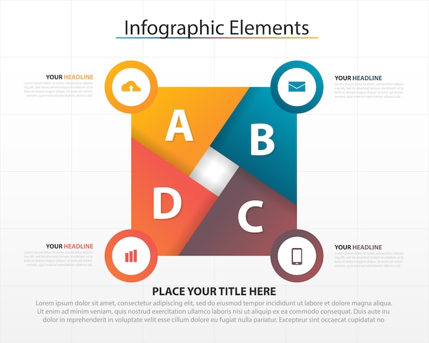 plantilla abstracta colorida del infographic del negocio