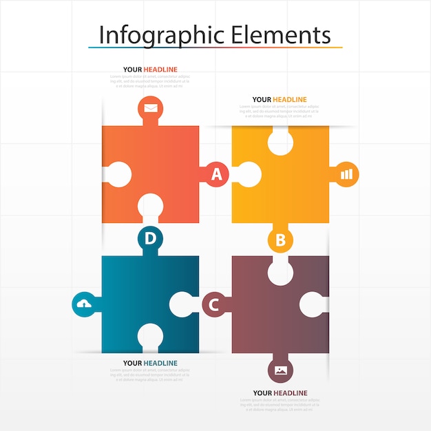 Plantilla abstracta colorida del infographic del negocio