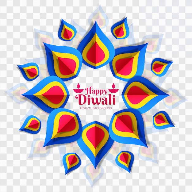 Plantilla abstracta de diwali