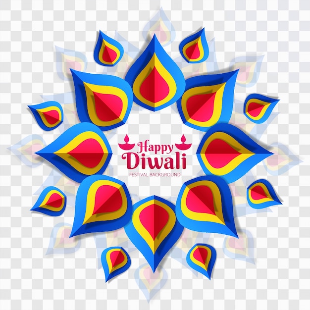 Vector plantilla abstracta de diwali