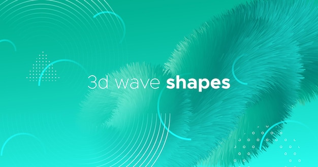 Plantilla abstracta de forma de fluido degradado para banner de neón futurista