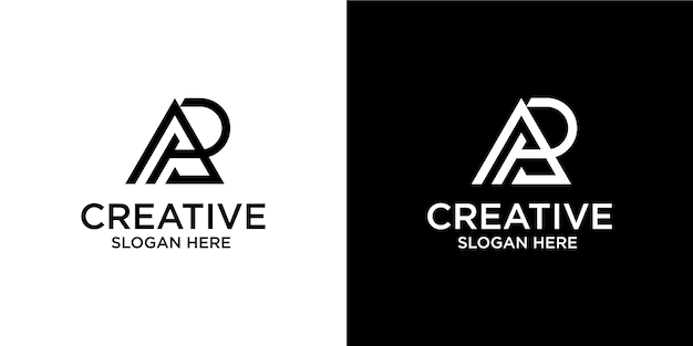 plantilla abstracta del logotipo del vector de la letra ap