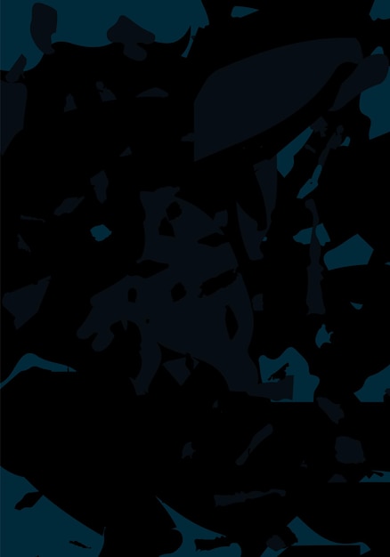 Plantilla abstracta moderna terrazo. textura negra y azul del suelo italiano clásico. telón de fondo de vector de moda de terrazo veneciano fondo de piedras, granito, cuarzo, mármol, hormigón.