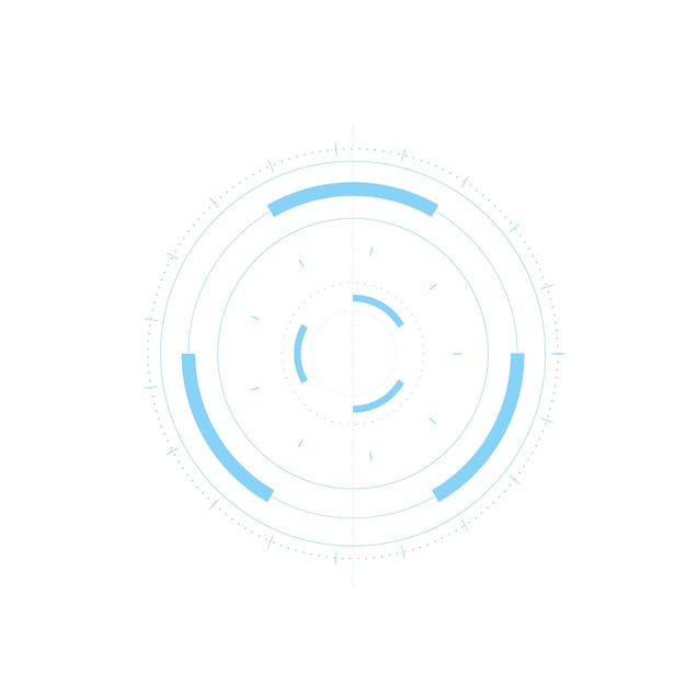 Vector plantilla abstracta de tecnología futurista innovadoras interfaces de usuario virtuales hud velocidad de flecha bac