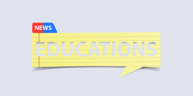 Vector plantilla aislada de educación noticias banner.